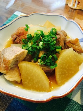 豚バラブロックと大根の甘醤油煮