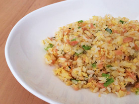 冷凍食材で美味しくチャーハン☆