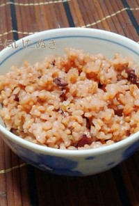 炊飯器で寝かせ玄米【四合】小豆ver.