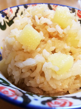 じゃがいもツナ炊き込み(無水鍋QC使用)