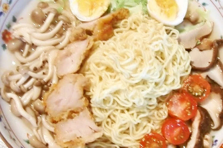 プレミアムゼロ 椎茸と唐揚げの夏ラーメン レシピ 作り方 By 小世界 クックパッド 簡単おいしいみんなのレシピが349万品