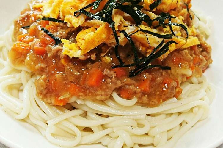 子どもも食べれる 肉味噌うどん レシピ 作り方 By China W クックパッド 簡単おいしいみんなのレシピが367万品