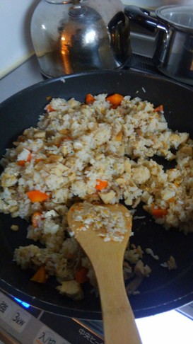 残り物チャーハン 煮物