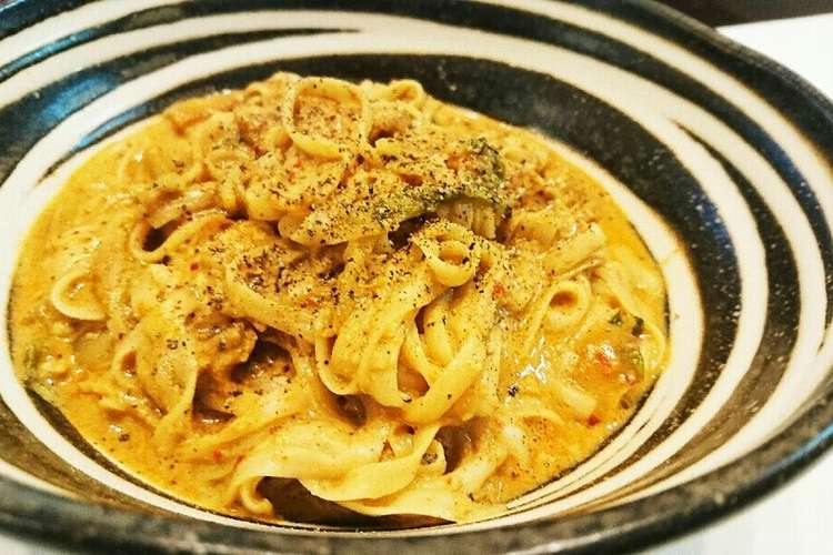 糖質０麺でキムチカルボナーラ レシピ 作り方 By ともぴぴぴ クックパッド