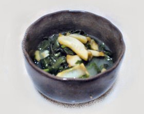 ▼◆あわびとほうれんそうの和え物◆▼