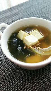 お豆腐入りの☆和風コンソメスープ☆の写真