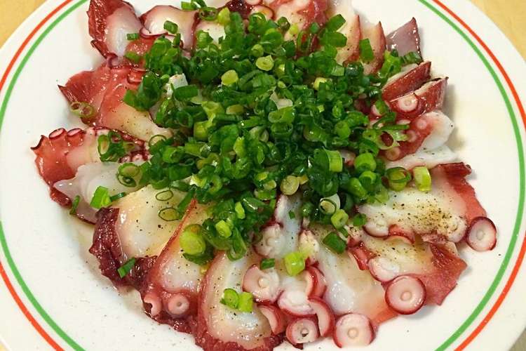 超簡単 切るだけ タコのごま油がけ レシピ 作り方 By Summer33 クックパッド 簡単おいしいみんなのレシピが354万品