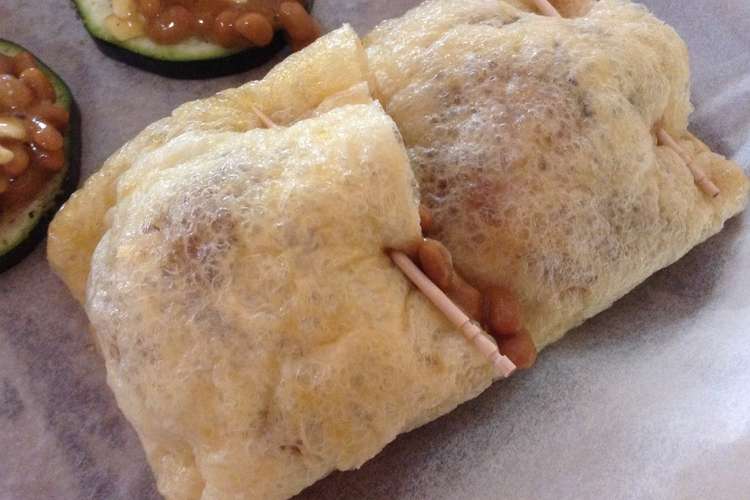 残りカレーとチーズ納豆の油揚げつつみ レシピ 作り方 By まめこぞう クックパッド