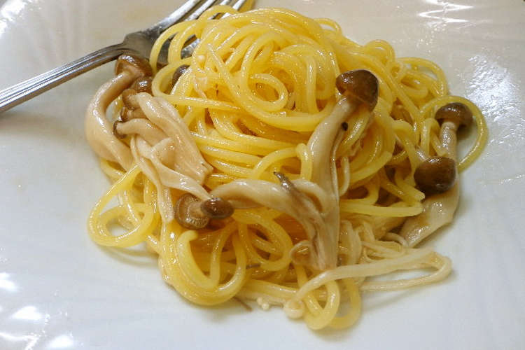 最速のレンジで和風きのこパスタ レシピ 作り方 By 嬉野ダイバー クックパッド