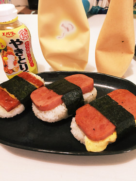 子供も大好き☆3種のスパムにぎり