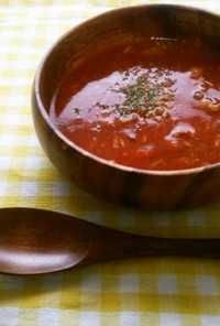 【簡単・お手軽】冷製サバトマトスープ