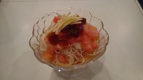 簡単!ぶっかけトマト素麺&ポン酢ジュレ