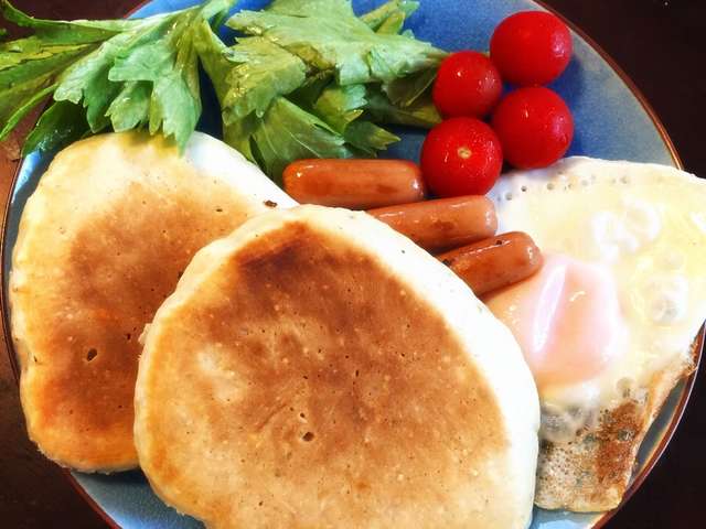 甘く ない ホット ケーキ イメージケーキと料理