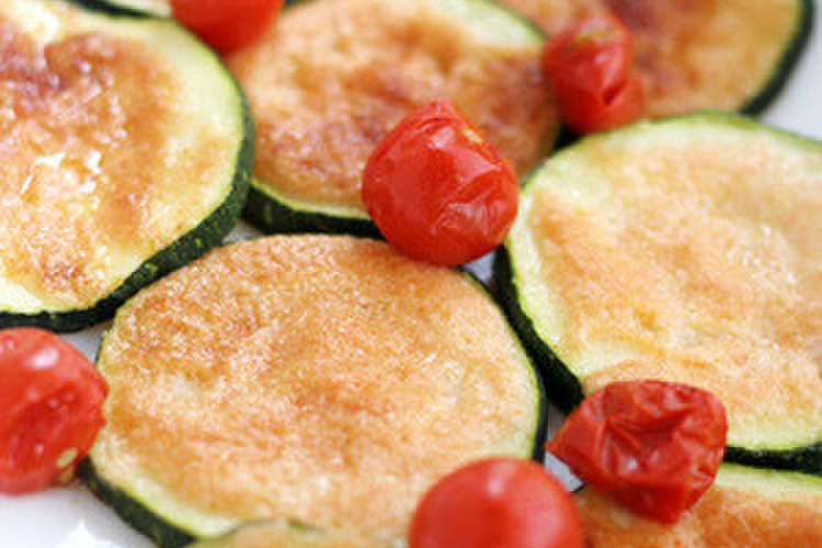 簡単！ズッキーニの明太マヨ焼き