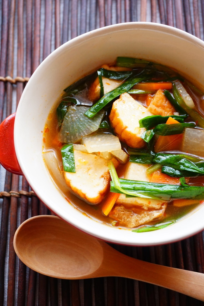 ピリ辛韓国風スープの画像