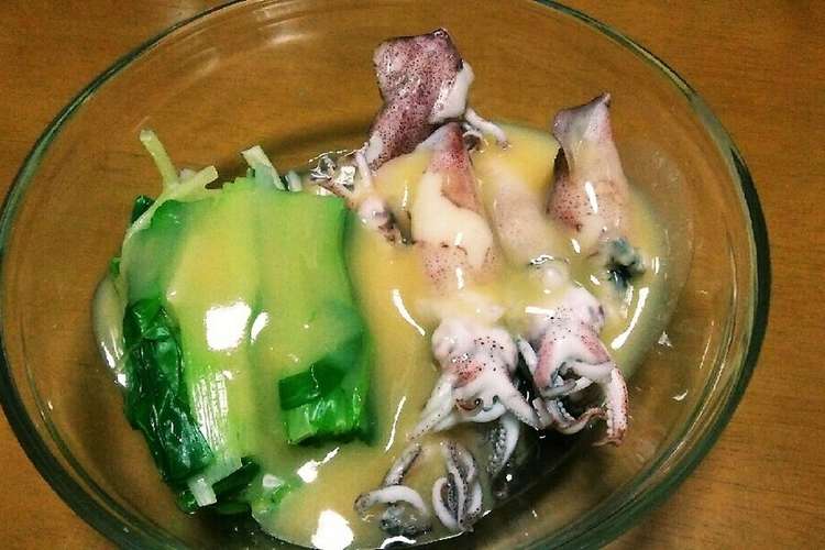 ヒイカとネギの酢味噌がけ レシピ 作り方 By クック31n13c クックパッド