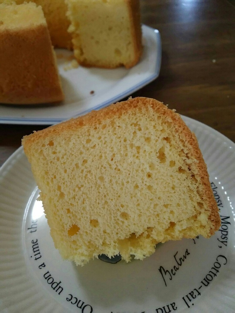 低糖質 大豆粉のシフォンケーキの画像