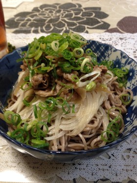 ランチにスタミナ肉そば