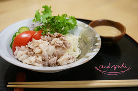 本格的な夏に備える☆豚しゃぶそうめん