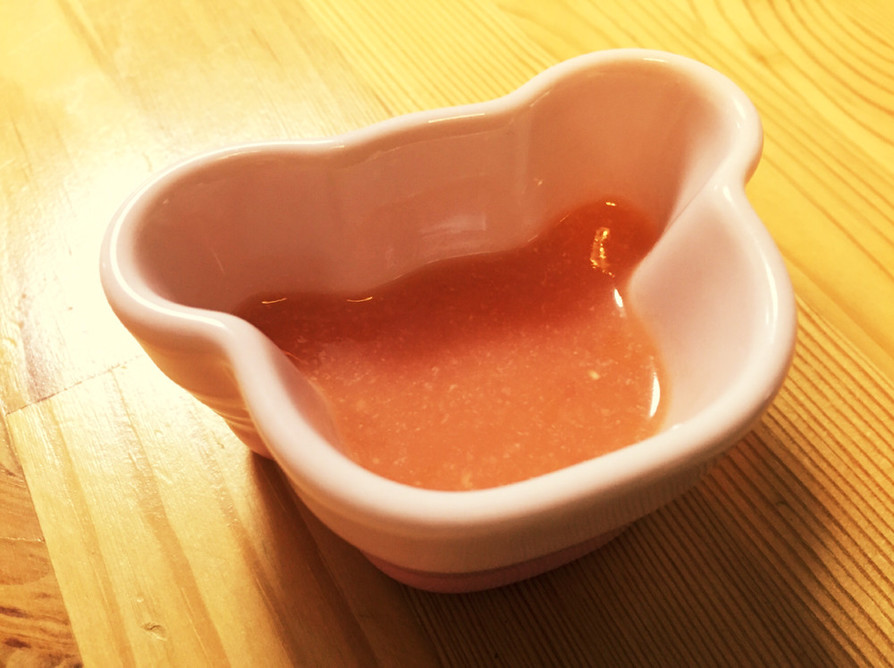 【離乳食】ベビーブレッツァでトマト甘酒の画像