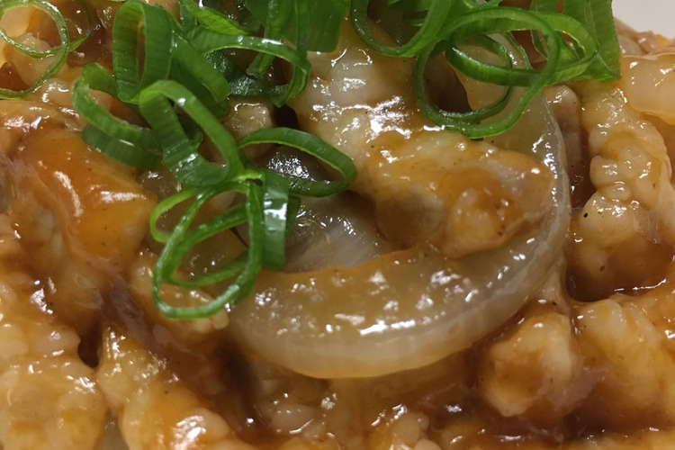 簡単子供激喜び 豚肉と玉ねぎのチャップ丼 レシピ 作り方 By ほとゆ クックパッド 簡単おいしいみんなのレシピが376万品