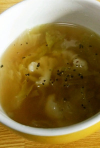 【簡単】カリフラワーとレタスのスープ