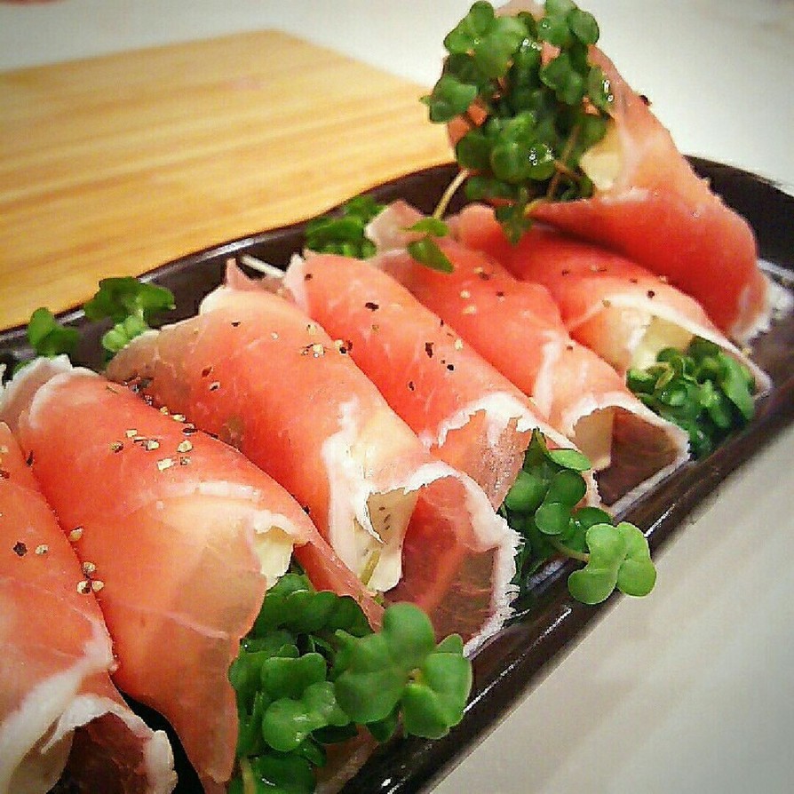 生ハムのガーリックバター巻きアスパラのレシピ