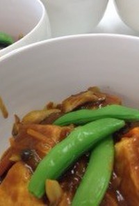 豆腐のヘルシー和風カレー丼
