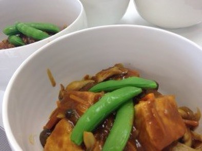 豆腐のヘルシー和風カレー丼の写真