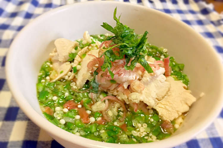 夏の定番 梅とオクラのとろろ冷やしうどん レシピ 作り方 By よっしー クックパッド