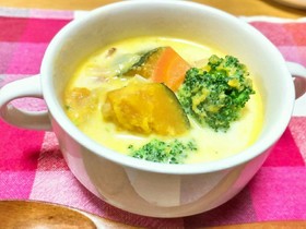 みんな大好き♪かぼちゃミルクスープ♪