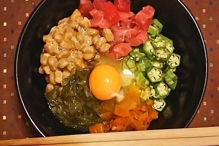 夏に栄養たっぷり爆弾丼 レシピ 作り方 By Meg0615 クックパッド 簡単おいしいみんなのレシピが352万品