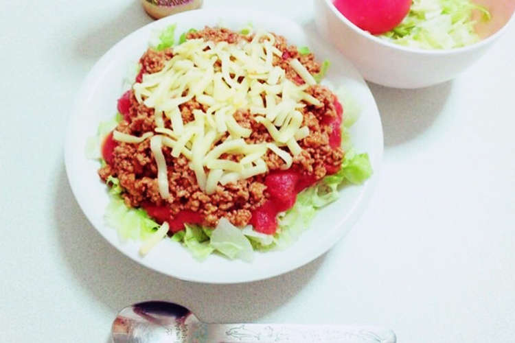 簡単 タコライス レシピ 作り方 By もんちくっく クックパッド 簡単おいしいみんなのレシピが354万品