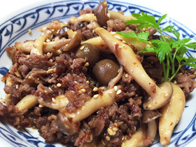 パパッと出来る!牛肉とシメジのしぐれ煮♫