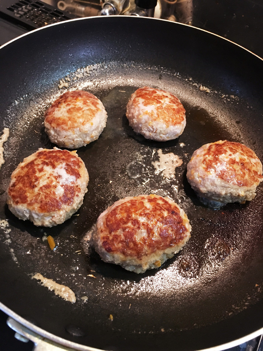 離乳食後期♡野菜たっぷりポークハンバーグの画像