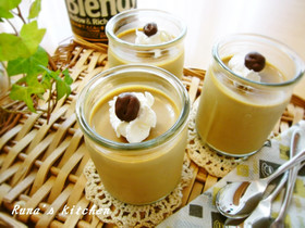 ココナッツミルクでカフェオレプリン