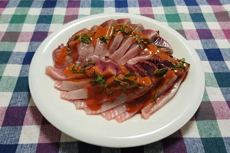 韓国風カツオの刺身 レシピ 作り方 By ようこkitchen クックパッド 簡単おいしいみんなのレシピが364万品