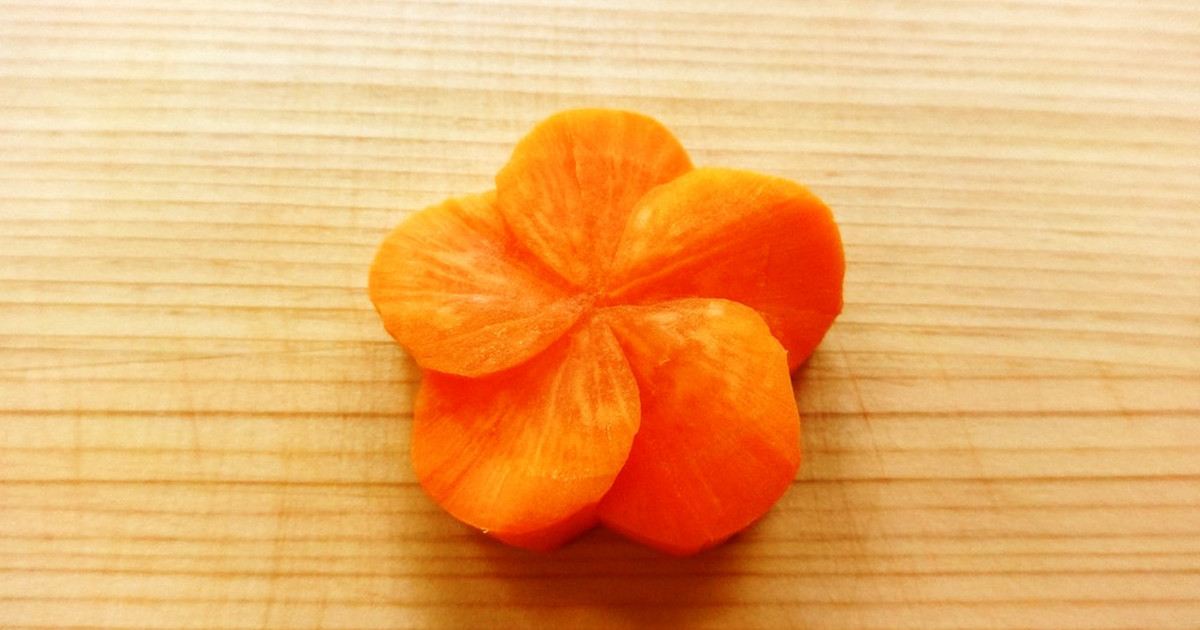 基本の切り方 ねじり梅 にんじん レシピ 作り方 By 春日部市保健センター クックパッド 簡単おいしいみんなのレシピが355万品