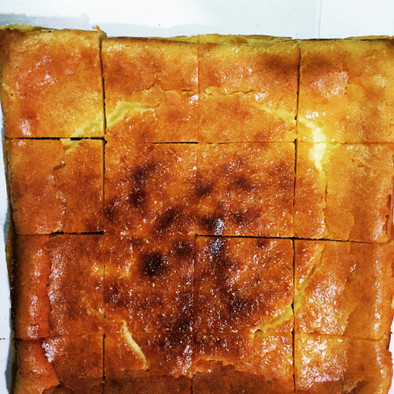四角いベイクドチーズケーキ 18㎝型の写真