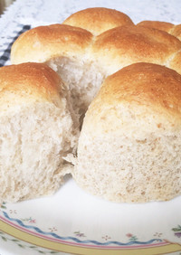 ライ麦入りのちぎりパン（HB使用）