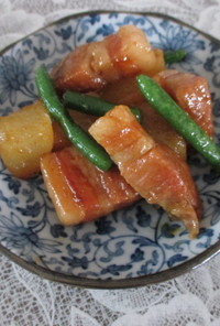 中華鍋でも柔らかい　豚バラと大根の照り煮