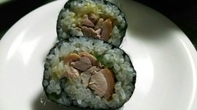 コストコ☆ロティサリーチキンで巻き寿司