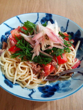 サバ味噌缶で!火を使わない夏の冷製パスタ