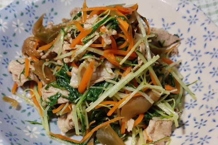 豚肉とザーサイの水菜炒め レシピ 作り方 By さるウサギ クックパッド 簡単おいしいみんなのレシピが355万品