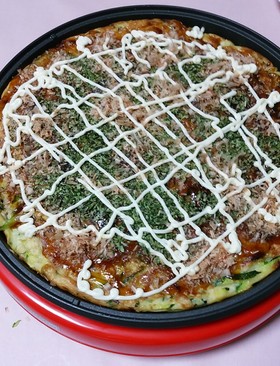 巨大ズッキーニ一本使ってお好み焼き