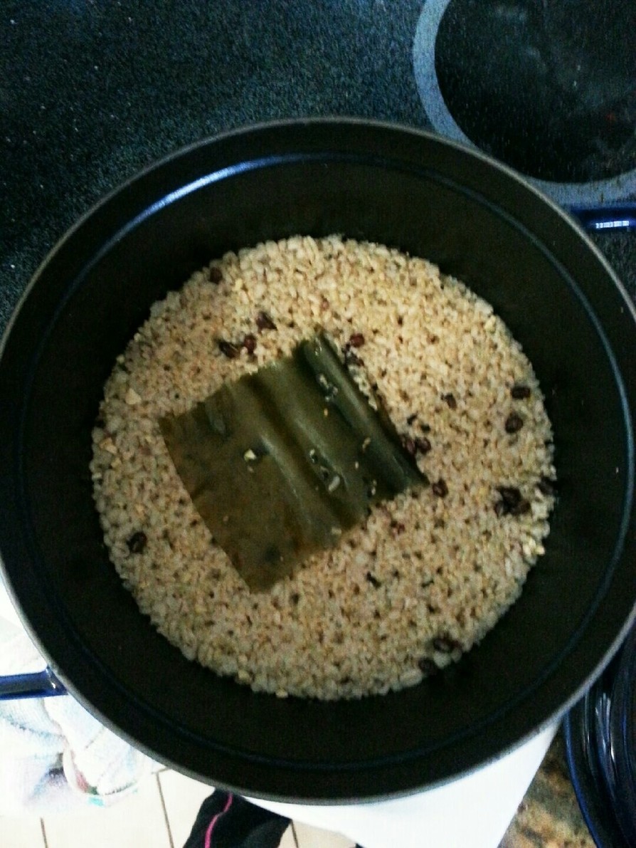 土鍋で発芽玄米ご飯の画像