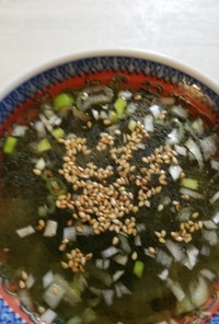セロリと茎わかめの中華風スープ☆