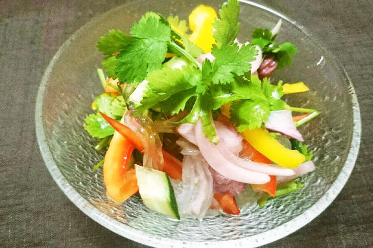 ヤムウンセン風パクチーと春雨のサラダ レシピ 作り方 By 梅乃花おり クックパッド 簡単おいしいみんなのレシピが361万品