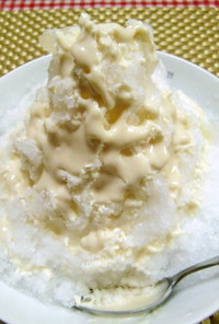 ★手作りミルククリームで美味しいかき氷♪