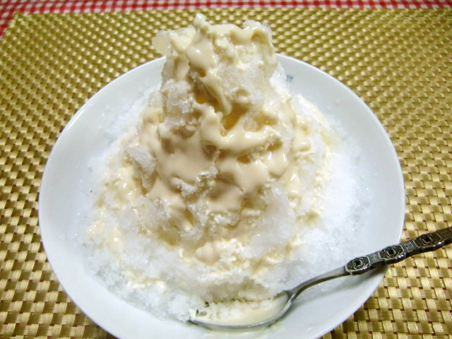 ★手作りミルククリームで美味しいかき氷♪の画像